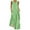 Green, variant on IROINNID Women's V-Neck Casual Loose Printed Shift Dress Pocket Sleeveless Dresses Full-Length Dress