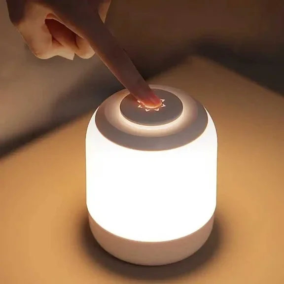 Dimmable Led Bedside Night Light Touch Table Lamp Rechargeable