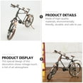 thumbnail image 4 of Modelo de bicicleta de hierro decorativa, bicicleta retro, artesanía, decoración de escritorio para el hogar., 4 of 7