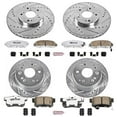 thumbnail image 3 of PowerStop Front and Rear Z26 Street Warrior Carbon-Fiber Ceramic Brake Pad and Drilled and Slotted Rotor Kit Fits: ACURA Select Models K2296-26, 3 of 9