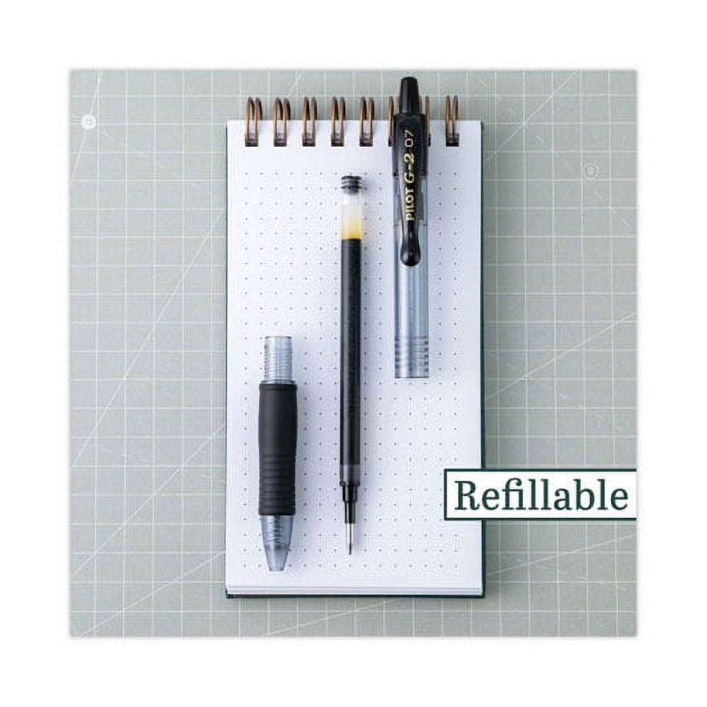 Refill For Pilot B2p, Dr Grip, G2, G6, Mr Metropolitan, Precise Begreen And Q7 Gel Pens, Fine Tip, Black Ink, 2/pack | Bundle of 10 Packs