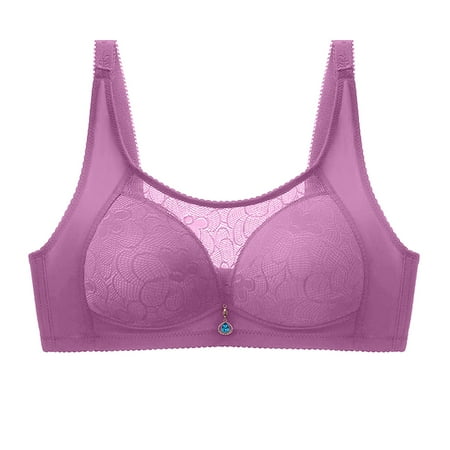 Push-Up Lace Bra Full Cup Bra for Women Sexy Wireless Push Up Lace Bras Tank Top Bra Seamless Comfortable Full-Coverage T-Shirt Sports Bra for Womens