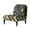 Camo US Flag, variant on HELLHERO Hummingbird Butterfly Comfortable Armless Accent Chair Protector with Stain Protection, Easy Installation Armless Accent Chair Cover