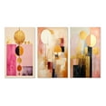 thumbnail image 2 of Designart "Serendipitous Circular Geometric Serenity V" Modern Geometric Wall Art Set Of 3 - Gold Abstract Gallery Wall Set For Home Decor, 2 of 7