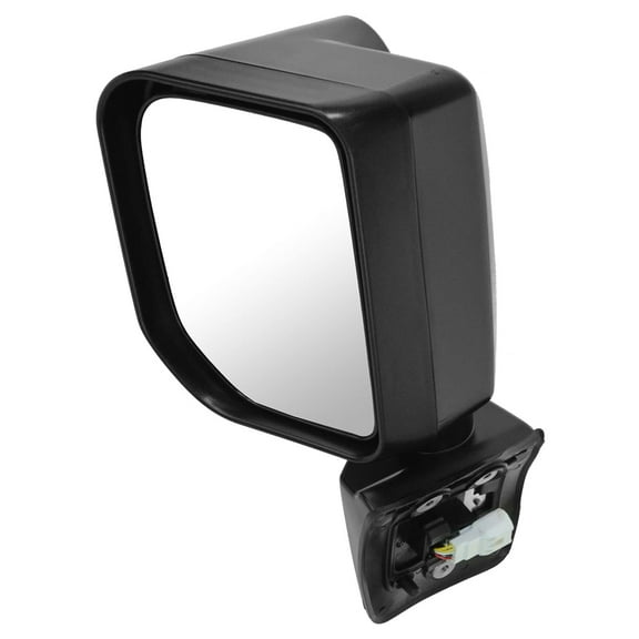 TRQ Mirror Power Signal Flat Black Driver Side LH for 08-14 Toyota FJ Cruiser MRA06546