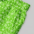 thumbnail image 6 of HOWPAY Swim Trunks Men Summer Hawaiian Print Quick Dry Elastic Waist Drawstring Beach Shorts with Pockets Casual Loose Fit Swimwear Green L, 6 of 7