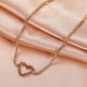 thumbnail image 5 of Pulseras para mujer, regalos para mujer, pulsera de moda para mujer con corazón dulce, creativa, brillante, con diamantes de imitación, color melocotón, minimalista, versátil, cadena de tenis, pulsera, 5 of 5