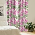 thumbnail image 2 of Ambesonne Floral Curtains, Vintage Roses Nature Plot, Pair of 28"x84", Soft Pink and Sage Green, 2 of 5