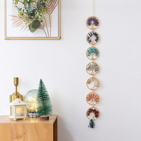 Pgyong Clearance! Colorful Weaving Light Capture Pendant-Handcrafted Stone Beaded Bohemian Necklace,Unique Crystal Jewelry for Women,Gift for Her