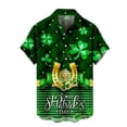 thumbnail image 5 of Camisa del Día de San Patricio para hombres, camisas hawaianas con botones y estampado completo en 3D, camisetas de playa informales de verano de manga corta, camisas y blusas, 5 of 5