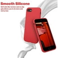 thumbnail image 3 of Entronix Funda de Silicona para iPhone 7/8, Suave Al Tacto, Antiarañazos y Antigolpes, Color Rojo, 3 of 7