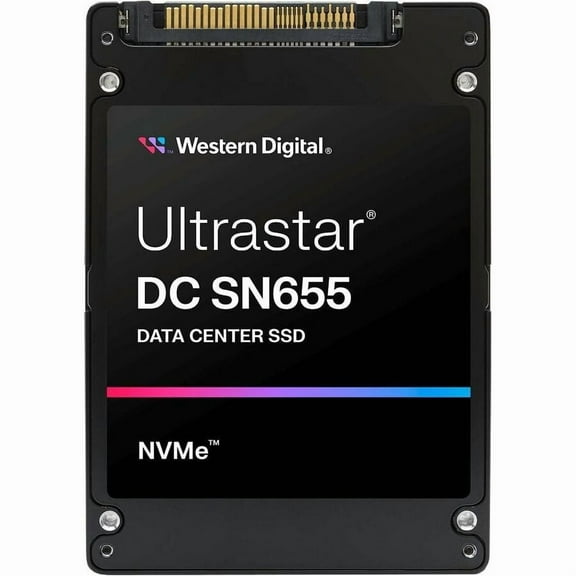 WD Ultrastar DC SN655 WUS5EA176ESP7E3 7.68 TB Solid State Drive, U.3 15 mm Internal, U.3 (PCI Express NVMe 4.0), Read Intensive