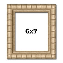 6x7 Frame Silver Real Wood Picture Frame Width 1.5 inches | Interior Frame Depth 0.5 inches |