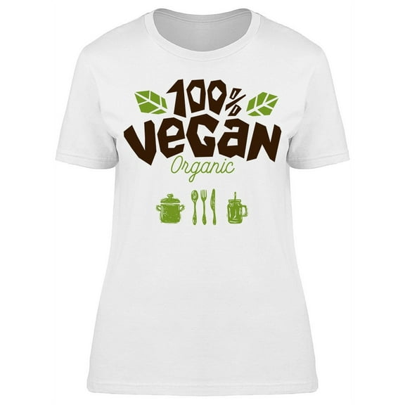 100 Vegan Organic T-Shirt Women -Image by Shutterstock, Female x-Large