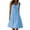 Sky Blue, variant on Lenago Women's Plus Size Summer Dresses Fashion Holiday Summer Solid Color Sleeveless Party Beach Dress