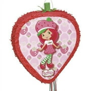 Unique Industries Red Strawberry Shortcake , 20 x 16.5" Pull-String Pinata