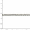 thumbnail image 4 of Sterling Silver 3mm Diamond-cut Rope Chain (Weight: 22.33 Grams, Length: 26 Inches), 4 of 4