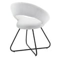 thumbnail image 4 of Nouvelle Upholstered Fabric Dining Chair Set of 2 Black White, 4 of 7