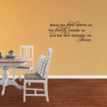 Bless The Food Before Us Vinyl Wall Decal Thanksgiving Quotes Home Bless The Food Before Us Vinyl Wall Decal Thanksgiving Quotes Home Kitchen Dining Room Sticker Holiday Fall Decor Jr308