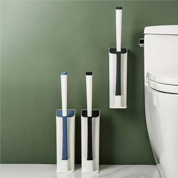 Cikyner Brosse de Toilette, Brosse WC 3 en 1 avec Support Silicone Nettoyage en Cikyner Brosse de Toilette, Brosse WC 3 en 1 avec Support Silicone Nettoyage en