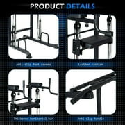Soges Pull Up Bar 10 Adjustable Height Power Tower Dip Station for Enhanced Fitness, Multi-Functional Power Rack Workout Machine for Home Gym Strength Training Fitness Exercise Equipment,Black