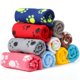 thumbnail image 1 of Mantas Tatuo para mascotas con estampado de patas para perros y gatos, mantas suaves y cálidas para, 1 of 6