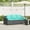 Black, variant on vidaXL Patio Sofa with Cushions 3-Seater Brown Poly Rattan
