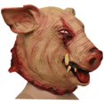 thumbnail image 2 of 1 pieza cabeza de cerdo máscara de terror de Halloween tocados de animales aterradores decoración de Halloween colmillos grandes jabalí Ha oso de fresa Electrónica, 2 of 4