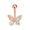 thumbnail image 1 of Wmool Butterfly Belly Button Nail Six Claw Zircon Navel #Ring#~Puncture Accessory, 1 of 9