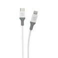 thumbnail image 1 of Scosche Ci4B8SR-SP Câble de recharge et de synchronisation Strikeline de 4 pi certifié MFi pour appareils Lightning et USB-C – Blanc, 1 of 5