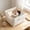 WhiteA, variant on Fmbmuo Foldable Storage Basket With Handle , Storage Containers For Clothes Diamond Art Storage For Wardrobe Shelf Nursery Bedroom Living Room
