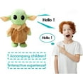 Interactive Toddler's Talking & Walking Baby Yoda Plush Toy, 7.8 Inch