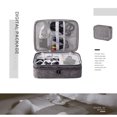 thumbnail image 3 of Storage Case Cable Organizer Charger Bag Travel Gift Craftsmanship Accessories Large Capacity Convenience Hand Bags Gadget Container Black, 3 of 9