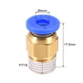 thumbnail image 3 of Conector de tubo BSPT1/8 de Uxcell para impresora 3D, fijación por empuje, para tubo de 4mm y filamento de 1.75mm, 5PCS, 3 of 5