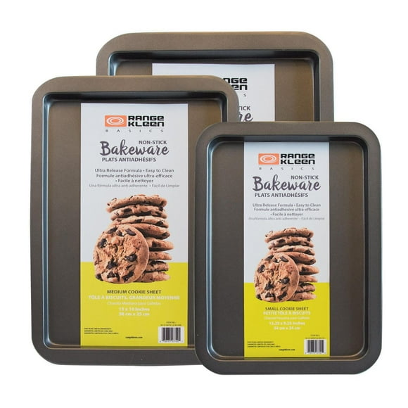 Range Kleen BW6 Ensemble de 3 plaques à pâtisserie rectangulaires antiadhésives