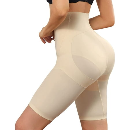 

Junlan Women Body Shaper Short Tummy Control Shapewear Panties High Waist Butt Lifter Hip Enhancer Seamless Thigh Slimmer(Beige 3XL)