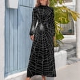 thumbnail image 4 of Spider Spider Web Long Dress birthday dress for women luxury 2024 clothes, 4 of 5
