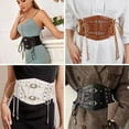 thumbnail image 4 of Women Classic Nurse Waist Belt Elasticated Wide Vintage Retro Stretch Waist, 4 of 8