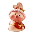 thumbnail image 1 of GROWTH TANK Resin Rabbit Sculpture Bunny Figurines Animal Figurines Miniature Chinese A, 1 of 9