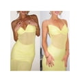 thumbnail image 3 of Yunliwuli Women's Mesh Cami Dress Sleeveless Tie Backless Bodycon Long Dress Summer Party Dress, 3 of 10
