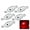 Red, variant on 5 Pcs Ultra-Bright Fish Trap Lamp,Water Activated LED Underwater Fishing Light Lure,Waterproof Fishing Attractor for Freshwater Saltwater Fishing