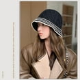 thumbnail image 2 of Women Trendy Fall Winter Knitted Beanie Soft Wool Knit Bucket Hat Trendy Basin Hat Vintage Cloche Bucket Hat, 2 of 9