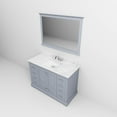 thumbnail image 6 of Dukes 48 in W Dark Grey Single Vanity, Carrara Marble Top, Faucet Set, and 46 in Mirror, 6 of 10
