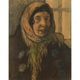 thumbnail image 3 of Helmer Osslund 15x18 Black Modern Framed Museum Art Print Titled - Head of a Woman (1906), 3 of 5