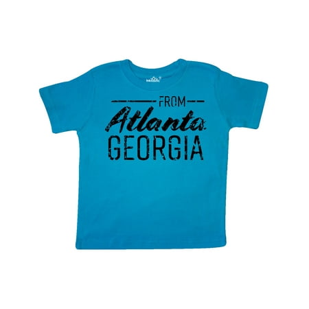 

Inktastic From Atlanta Georgia in Black Distressed Text Gift Toddler Boy or Toddler Girl T-Shirt