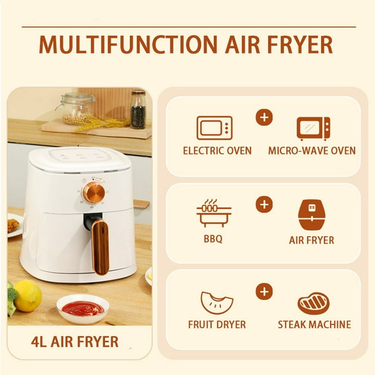 Mini Air Fryer 700-Watt Small Airfryer Personal Compact Air Fyer with 1.64  Qt Basket Temperature Controls for Cooks Crisps Bakes Reheats