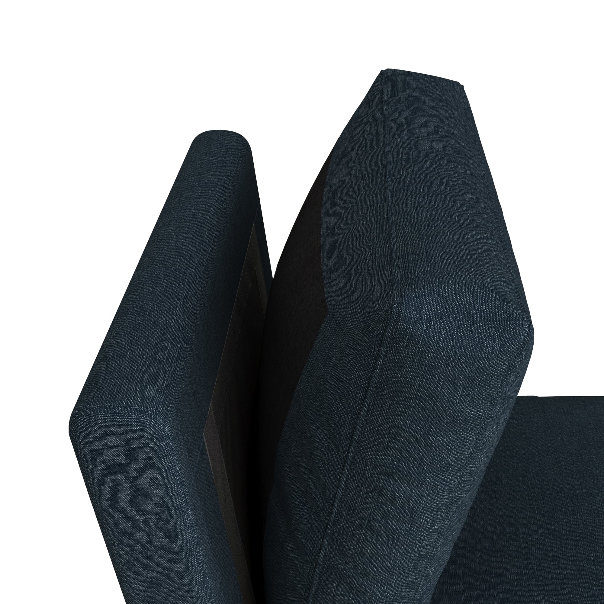 Upholstered Dining Chairs Set of 2, Modern Dining Room Chairs with Back, Kitchen Side Chairs for Living Room, Bedroom, Blue
