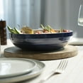 thumbnail image 4 of Staub Ceramic 11.5-inch Shallow Serving Bowl - Dark Blue, 4 of 5