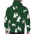 thumbnail image 7 of Haiem Christmas tree green plaid Patterned Men's Hoodie with Kangaroo Pocket - Ideal Pullover Sweatshirt for Daily Wear, Travel, and Home-4X-Large, 7 of 7