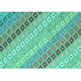 thumbnail image 1 of Ahgly Company Machine Washable Indoor Rectangle Southwestern Turquoise Blue Country Area Rugs, 8' x 12', 1 of 4